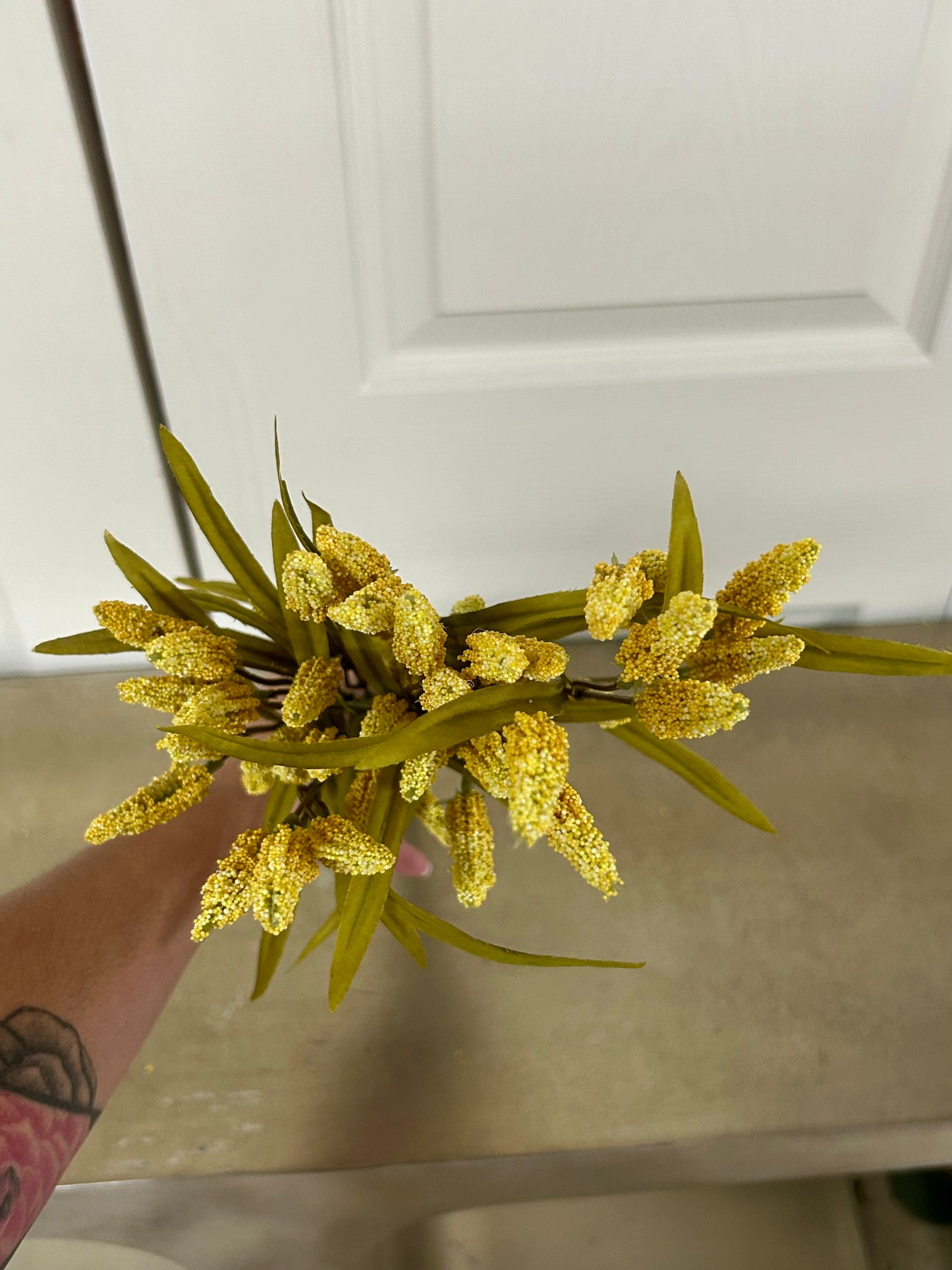 22 Inch Yellow Foxtail Bush