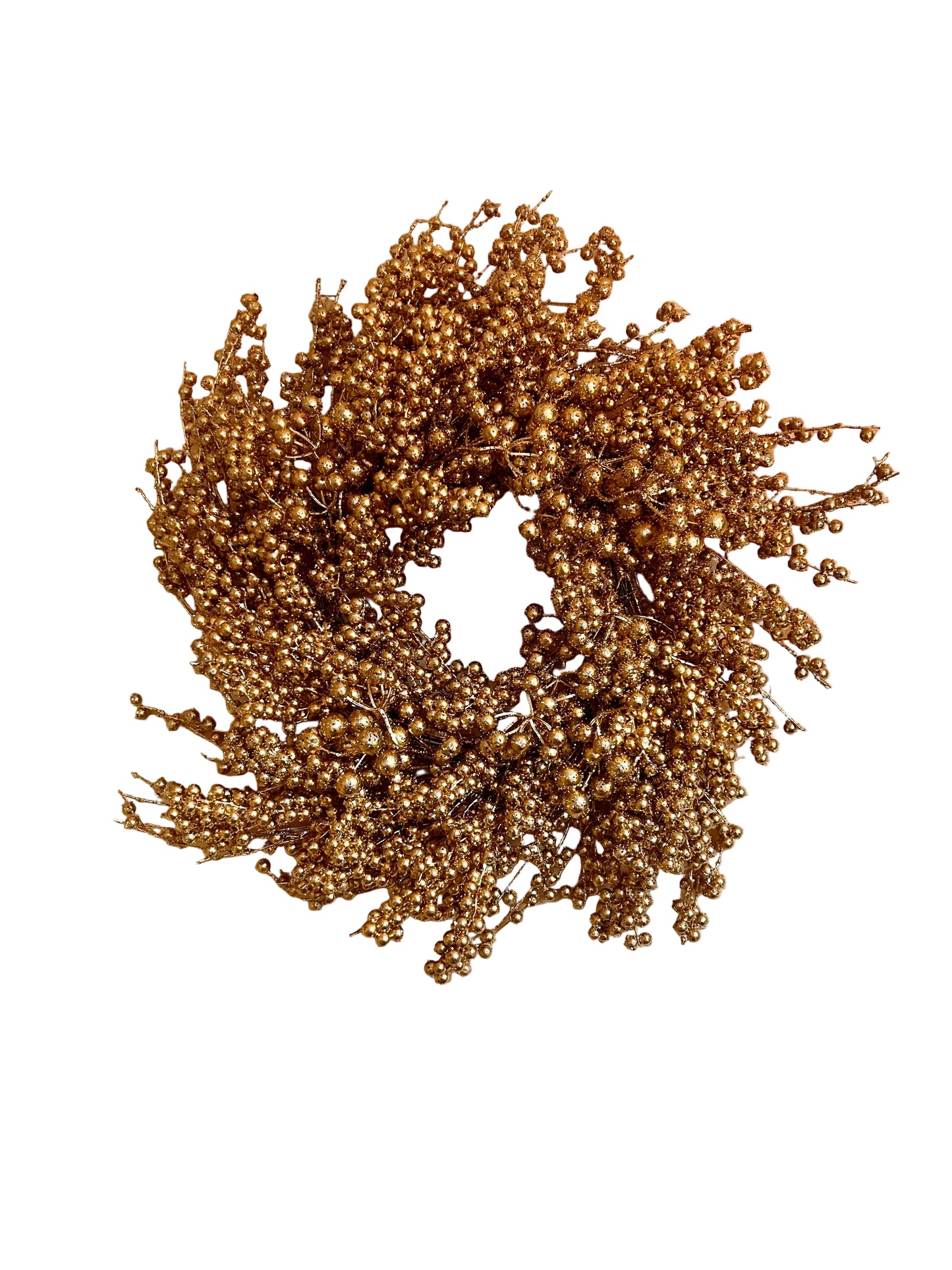 24 Inch Gold Berry Wreath
