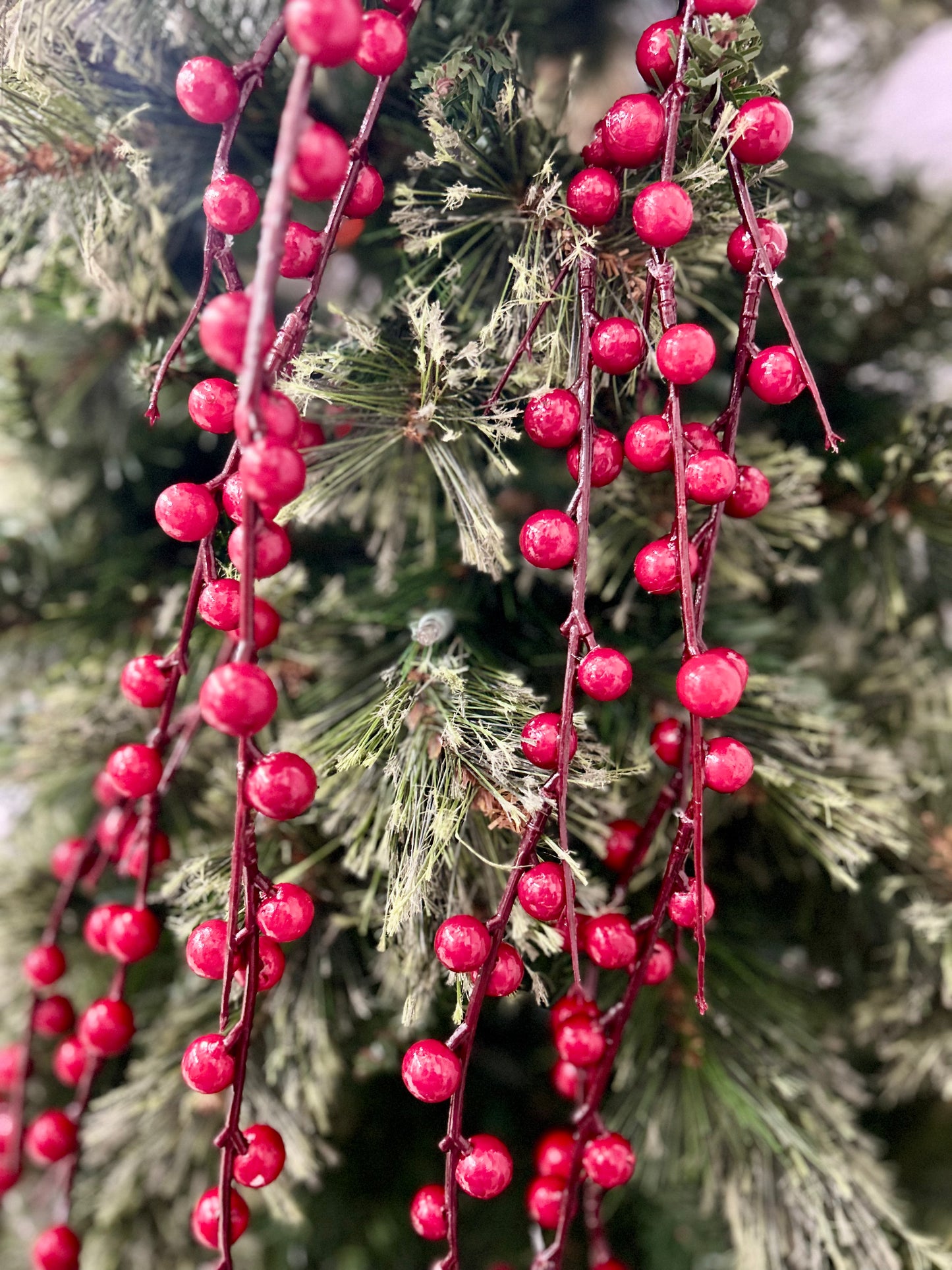 36 Inch Red Berry Garland