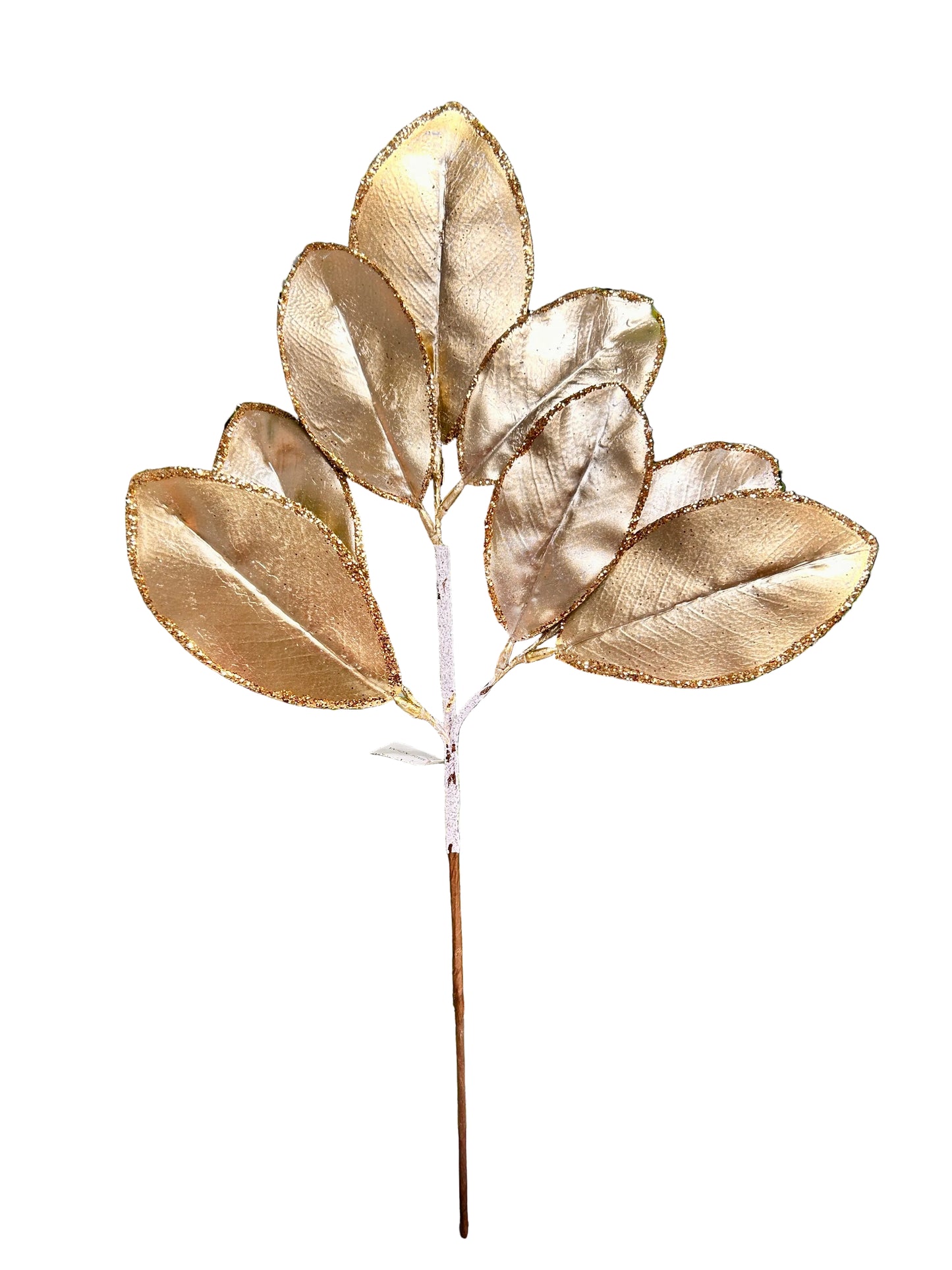 24 Inch Gold Magnolia Leaf Spray
