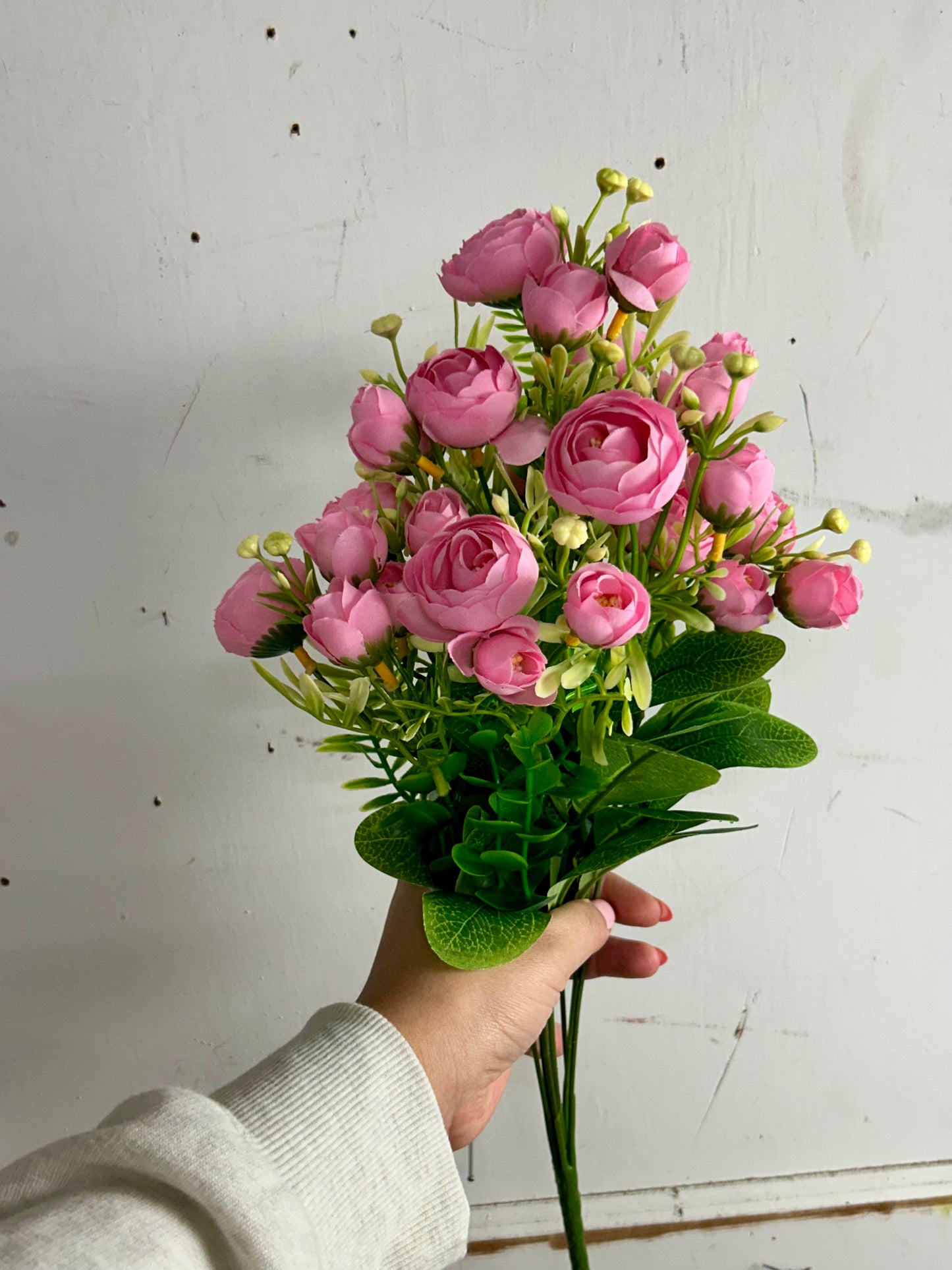 Pink Mini Ranunculus Bush