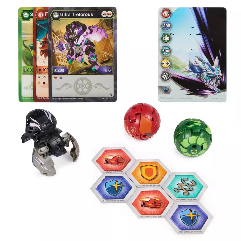 Bakugan Legends Starter 3pk, Tretorous Ultra with Spartillion and Fenneca