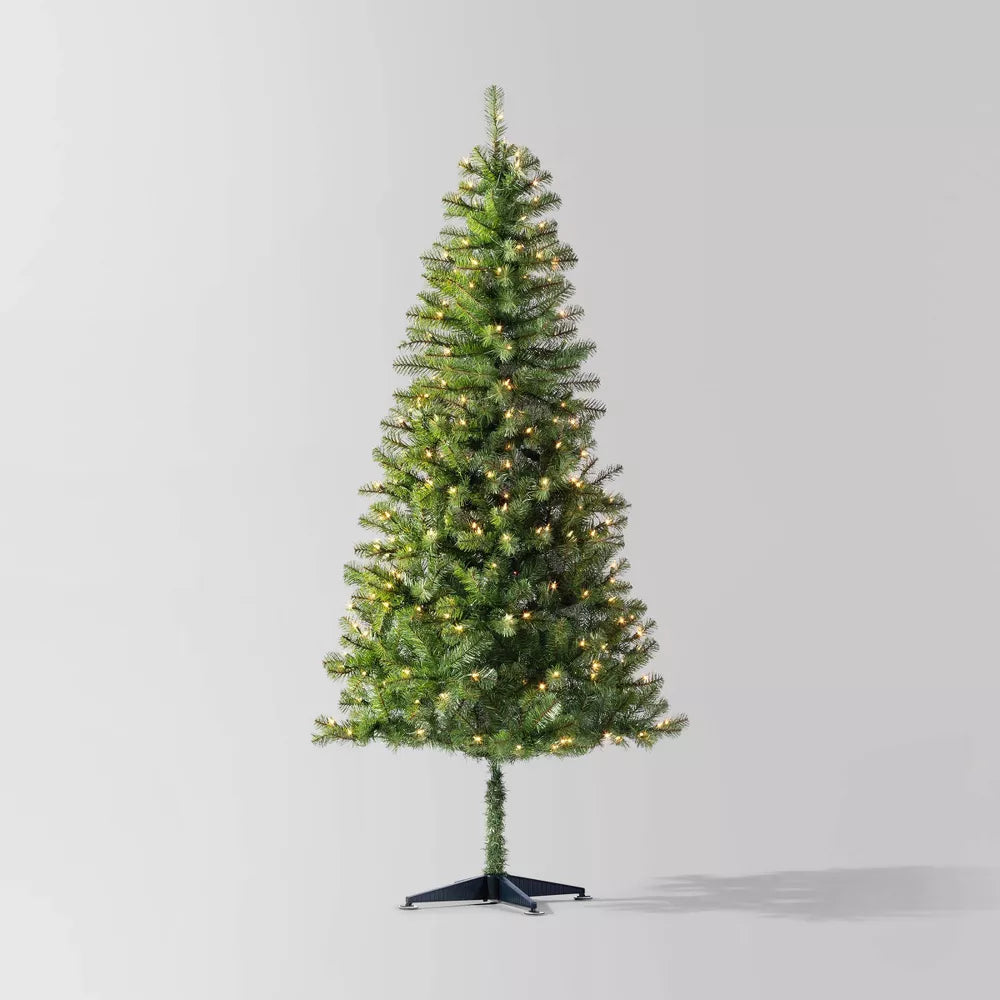 6.5' Pre-lit Alberta Spruce Artificial Christmas Tree Clear Lights 6.5' Pre-lit Alberta Spruce Artificial Christmas Tree Clear Lights