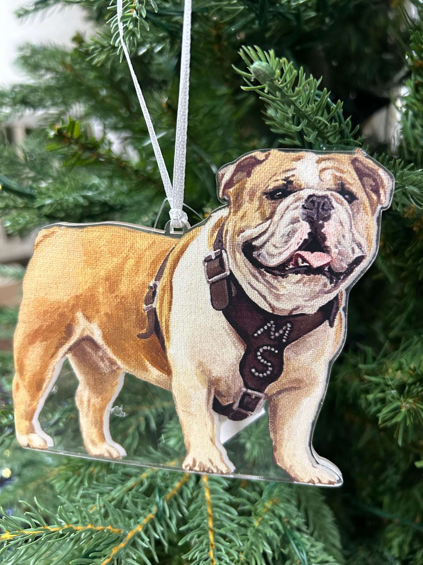 Mississippi State Acrylic Mascot Ornament