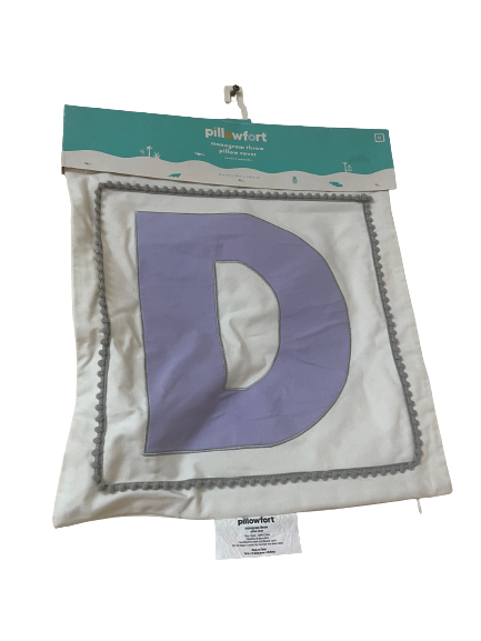 Pillowfort Monogram Throw Pillow Cover-Letter D