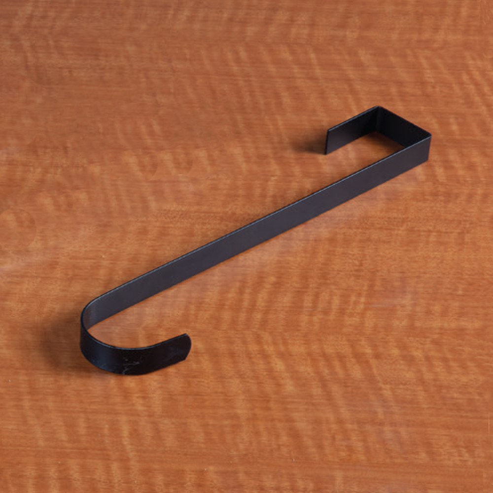 12 Inch Black Wreath Door Hangers Two Pack