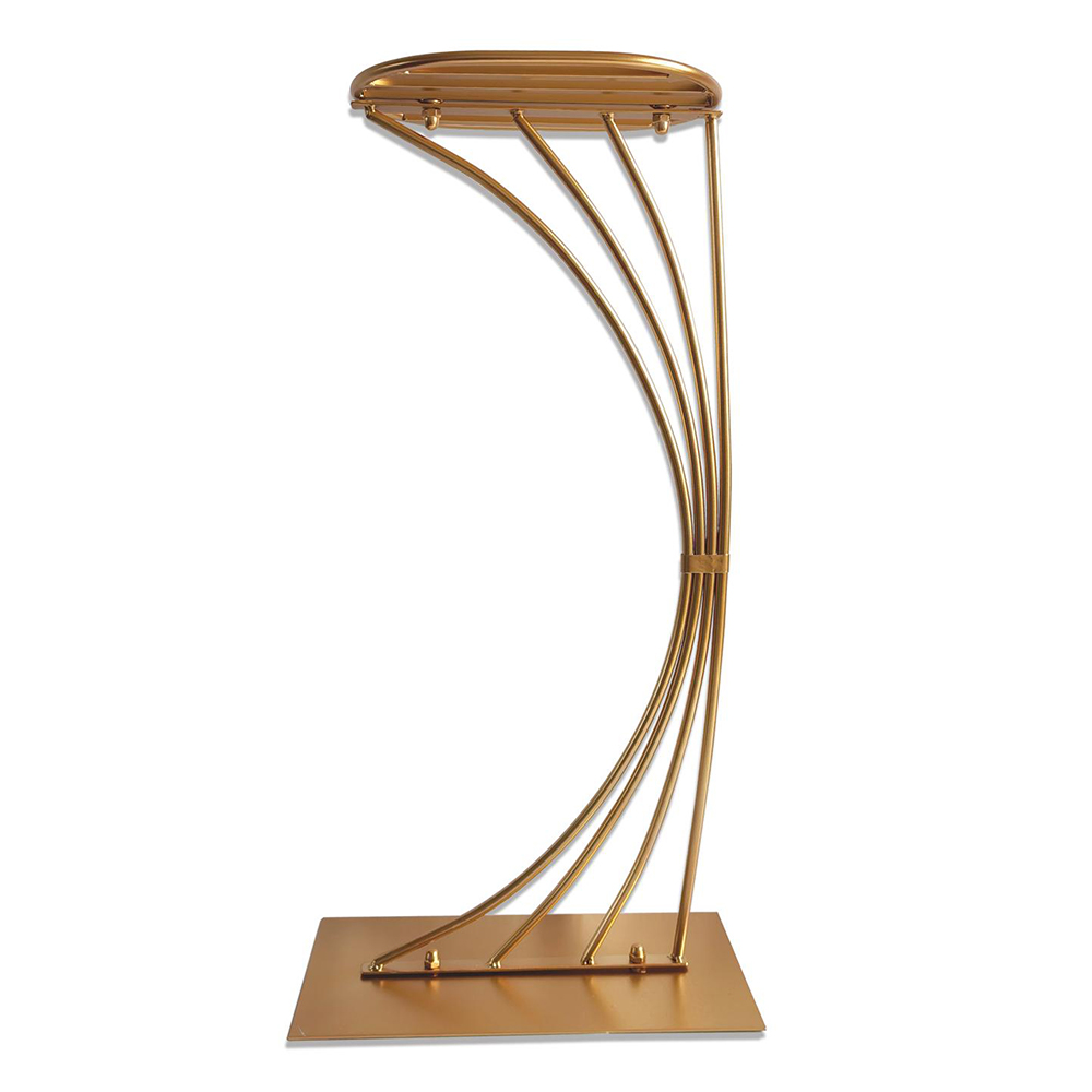 27.5 Inch Gold Metal Centerpiece Stand