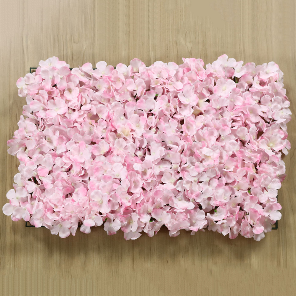 17 Inch By 24 Inch Pink Hydrangea Floral Panel