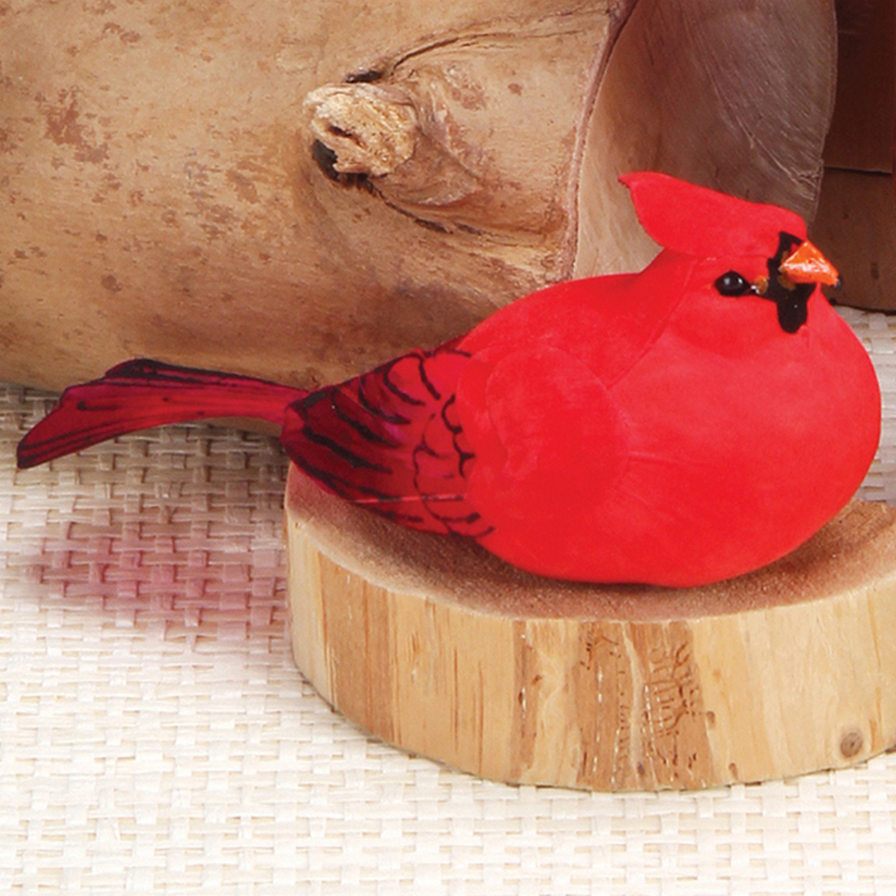 1.5 Inch Red Cardinal With 2.5 Inch Tail