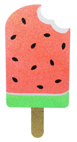 Watermelon Glittered Popsicle Foam Sign