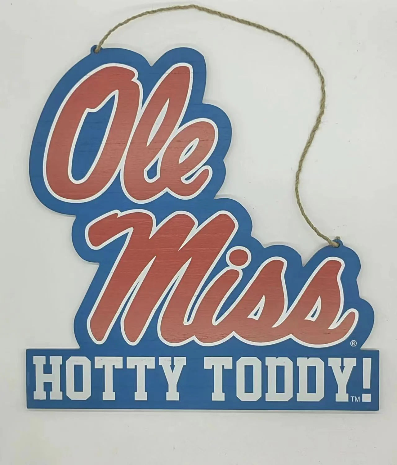 Ole Miss Wood Door Hanger
