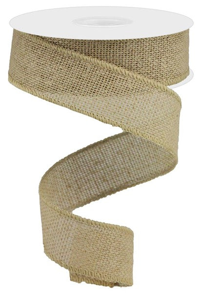 1.5 Inch By 10 Yard Faux Natural Burlap Ribbon