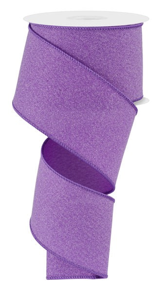 2.5 Inch By 10 Yard Dark Lavender Crystal Shine Ribbon