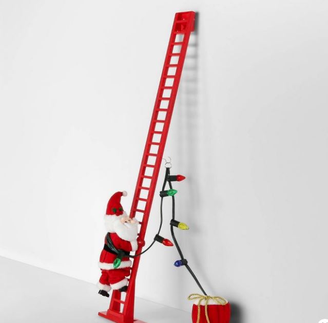 Animated Climbing Santa