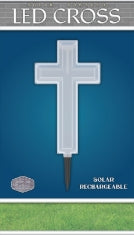 19 Inch Solar Powered Cross