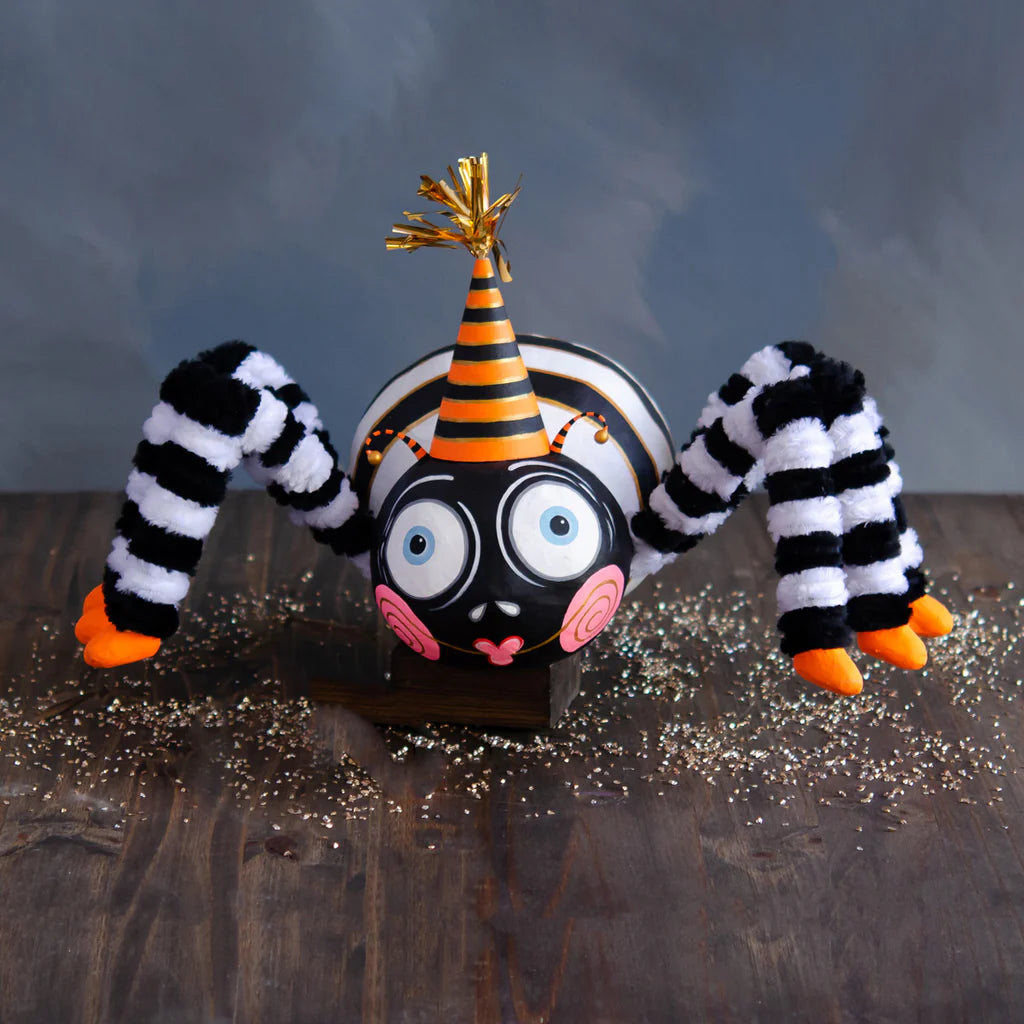Glitterville Spinderella Resin Spider Display