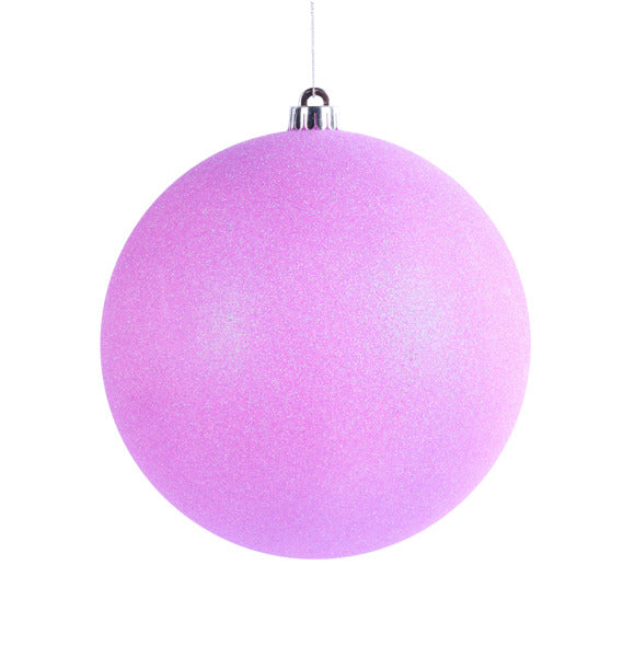 8 Inch Lavender Iridescent Glitter Ornament