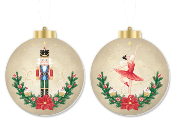 5.5 Inch Double Sided Nutcracker Ornaments Two Styles