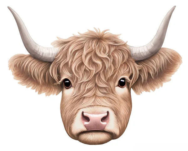 15.5 Inch Highland Cow Sign