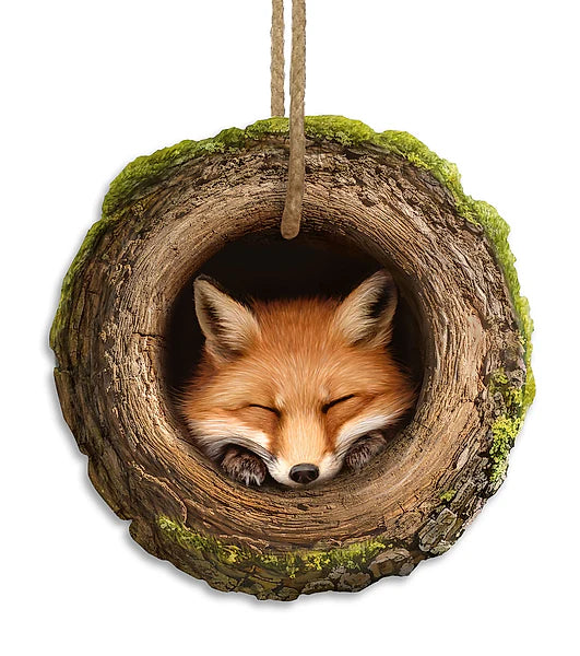 5.25 Inch Fox In A Tree Sign