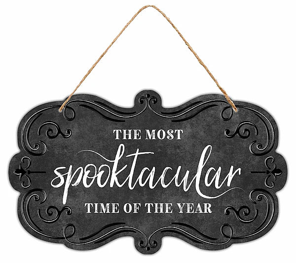 11.5 Inch Spooktacular Time Metal Sign