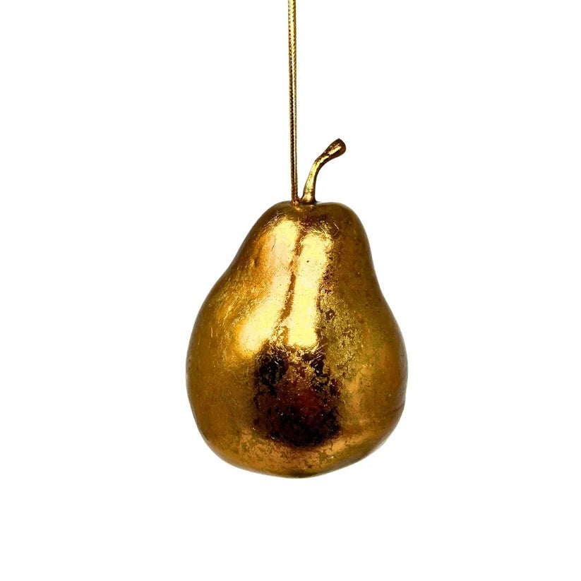 3 Inch Antique Bronze Old World Pear Ornament