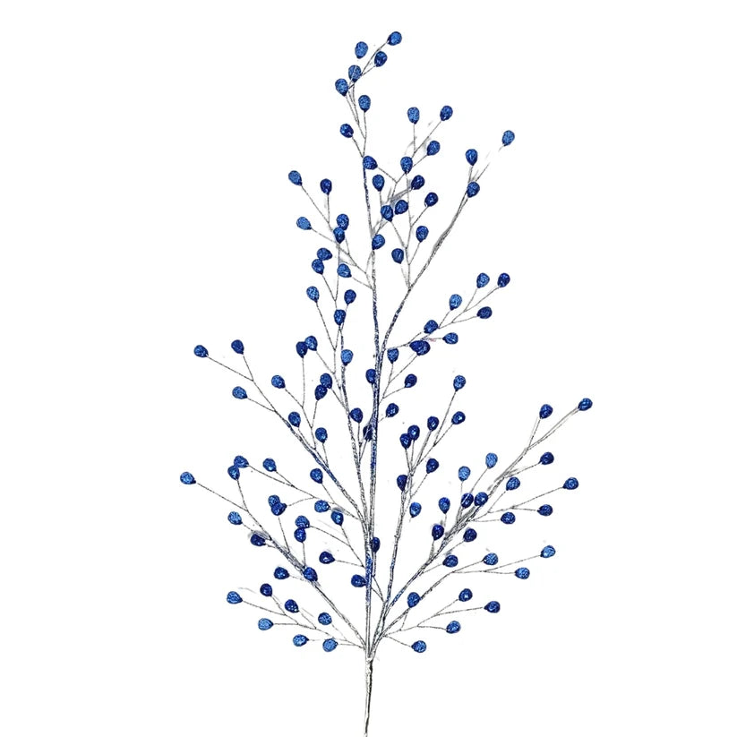 26 Inch Royal Blue Acrylic Glitter Bead Spray
