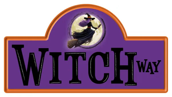 15 Inch Witch Way Metal Street Sign