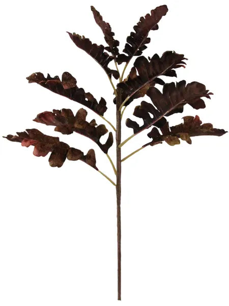 18 Inch Coffee Dusty Miller With Glitter Spray
