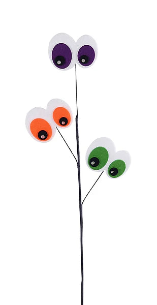 30 Inch Glitter Felt Eyeball Spray