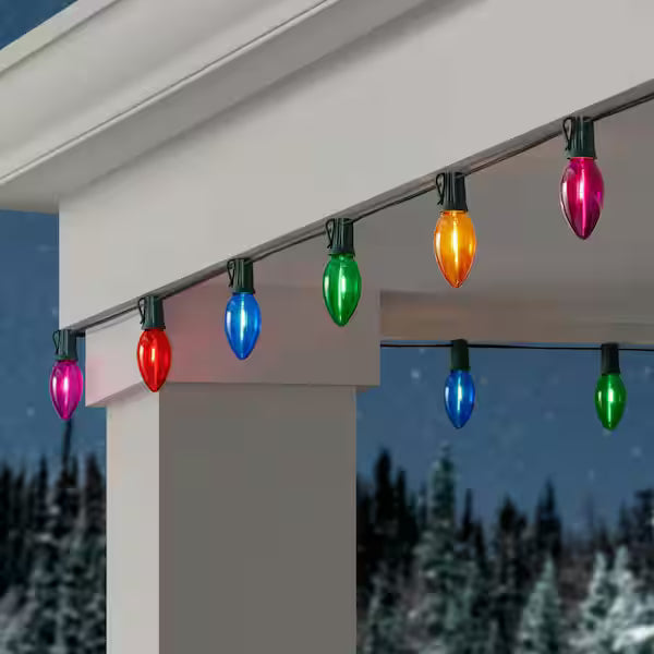 Home Accents Holiday 50 Multi-Colored C9 LED Lights Open Box