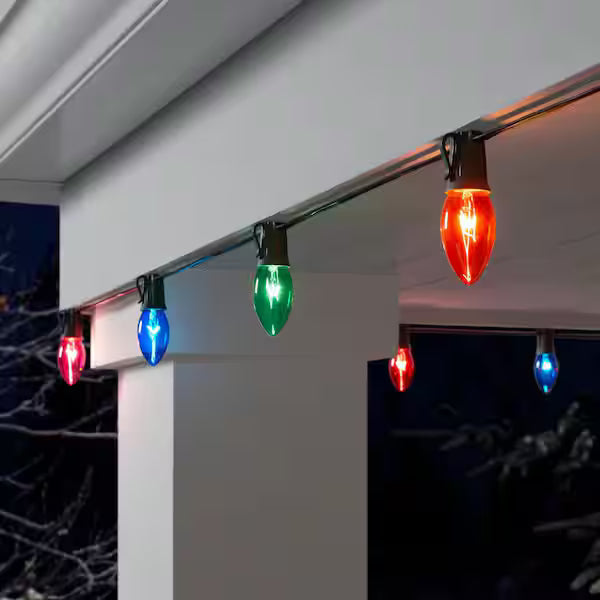 Home Accents Holiday 25 Multi-Colored Incandescent C9 Lights Open Box