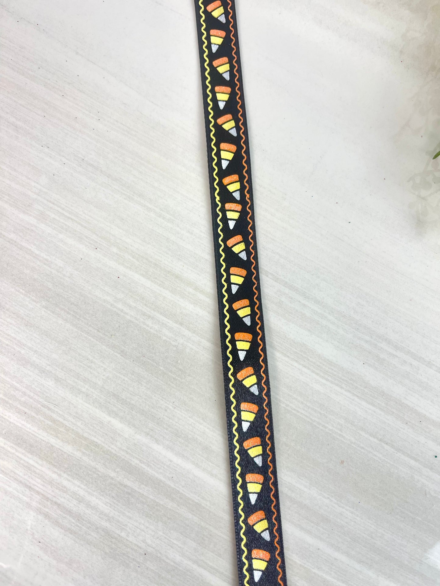 5/8 Inch By 10 Yard Candy Corn Ribbon