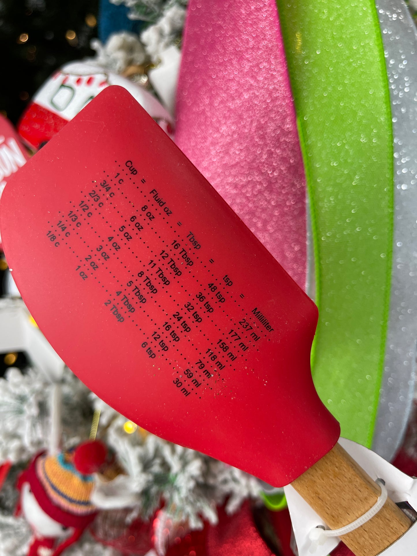 Christmas Spatula with Cookie Cut