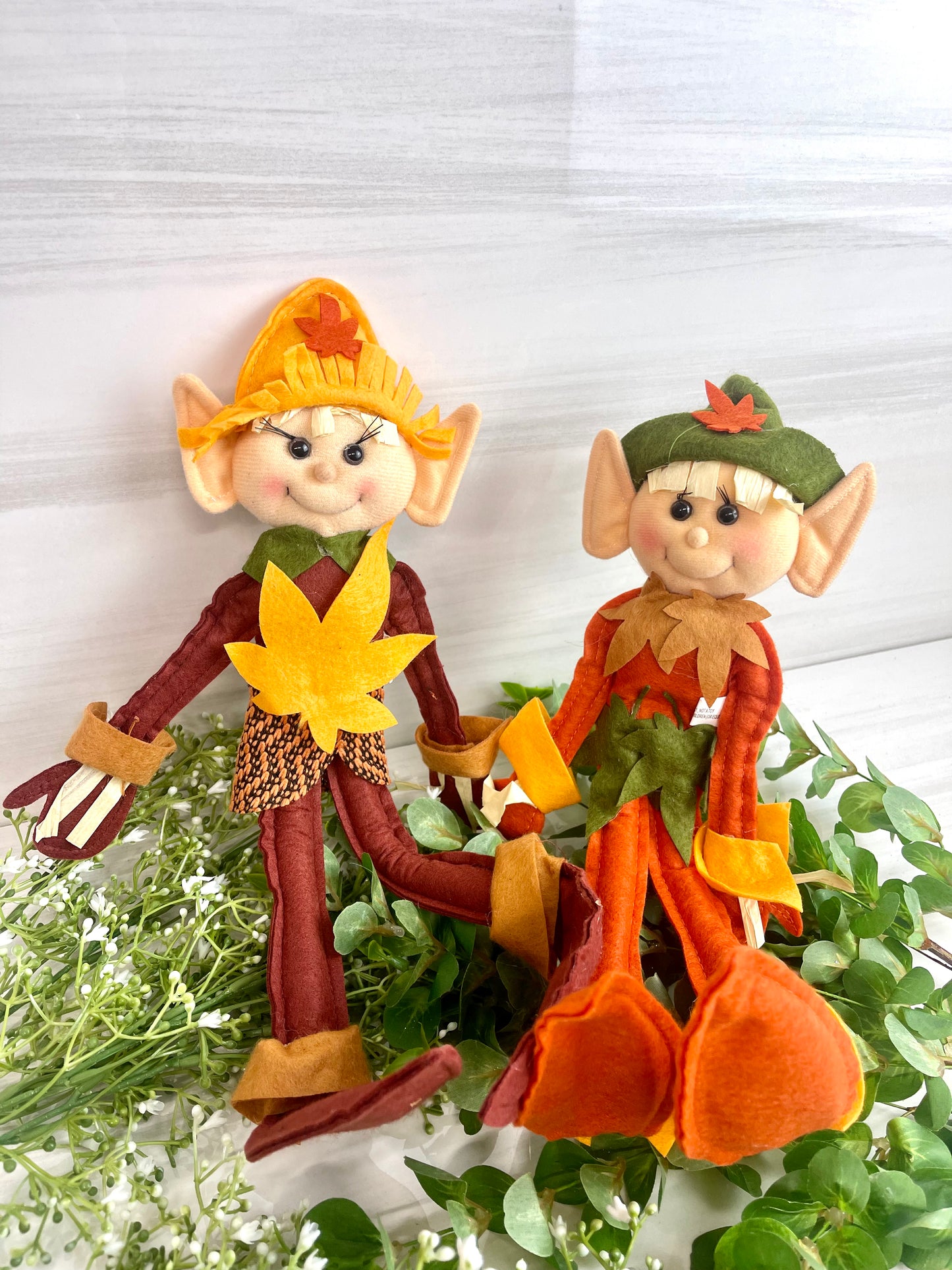 10 Inch Plush Fall Elf Standing Two Styles