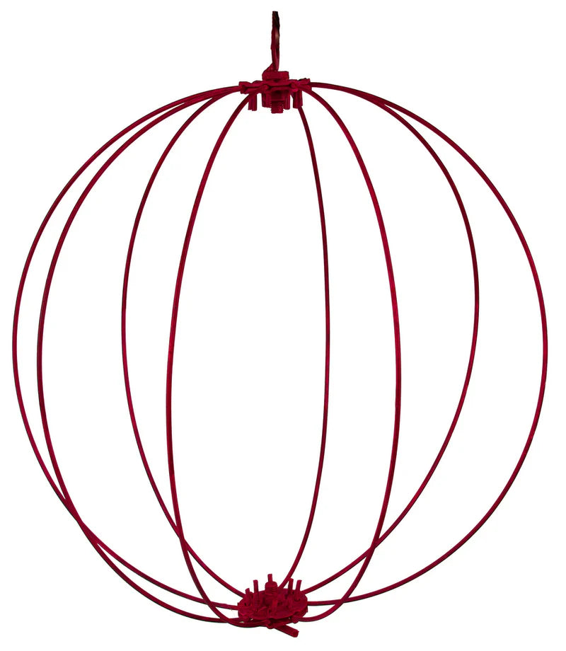 24 Inch Red Tubing Wrap Folding Ball