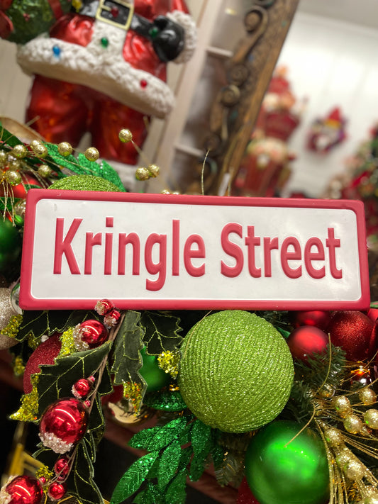 Kringles Kringle Street Sign