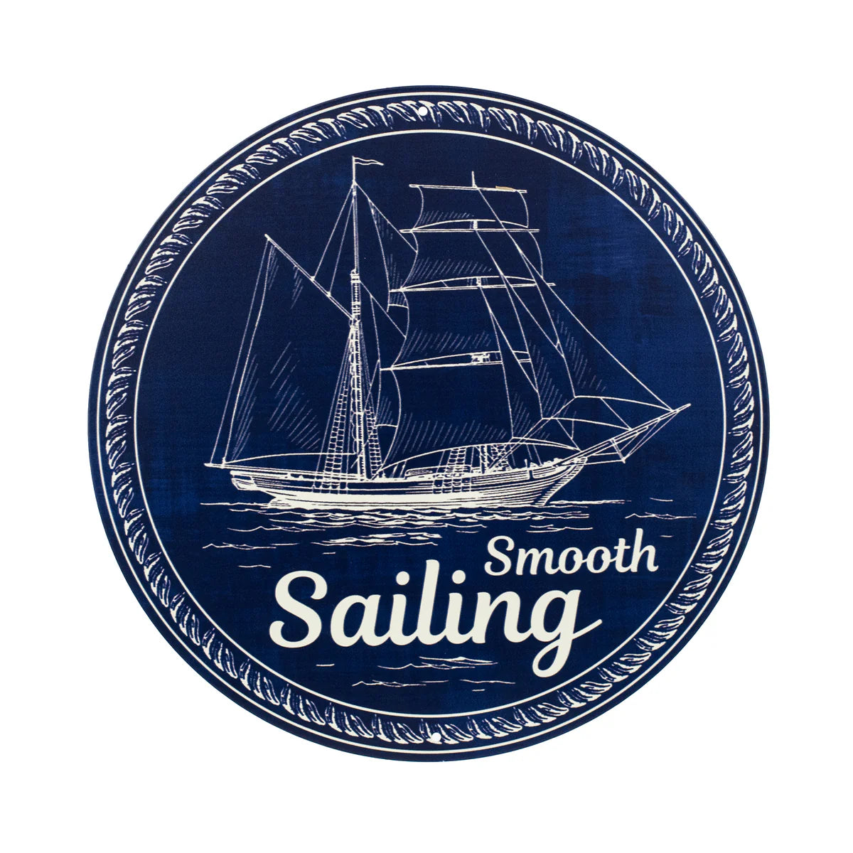8 Inch Metal Smooth Sailing Sign