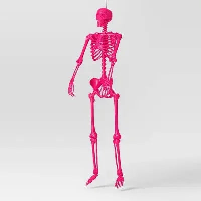 Hyde And Eek 60 Inch Pink Posable Halloween Skeleton