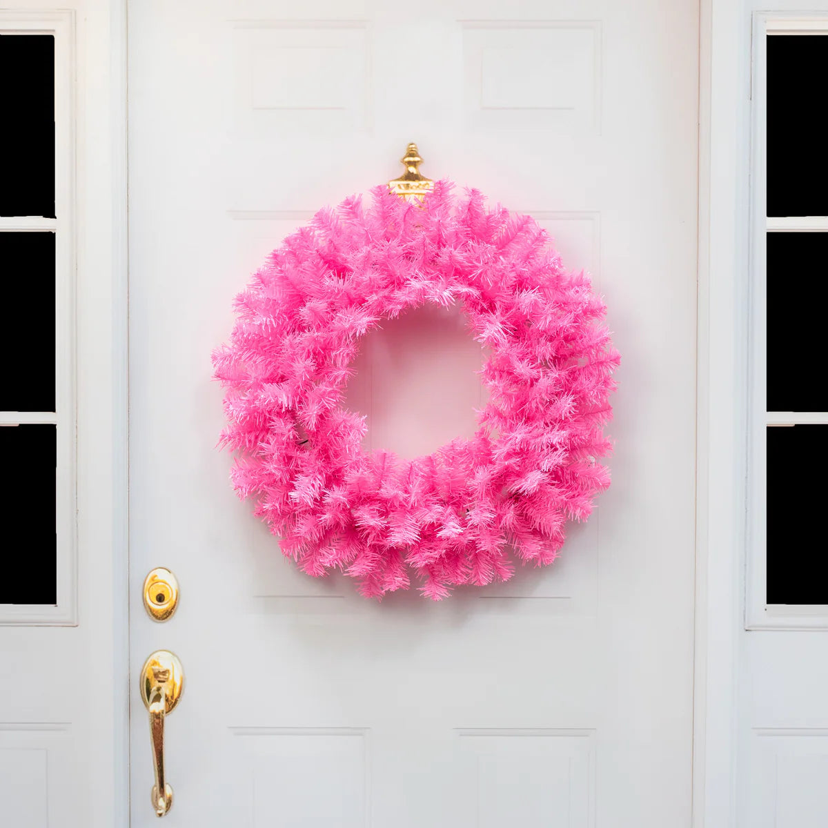 24 Inch Pink Pine Wreath