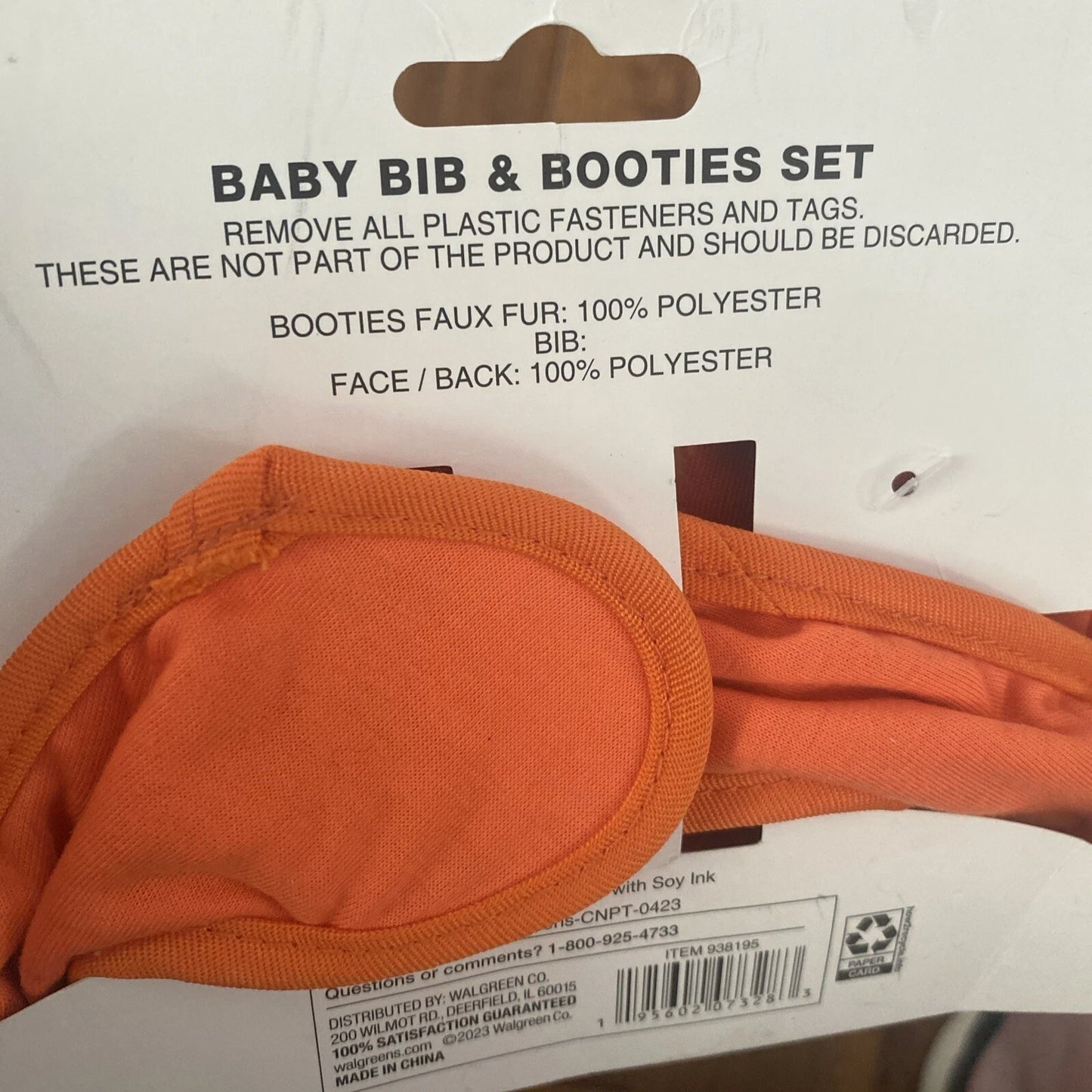 Happy Halloween Baby Bib And Bootie Set