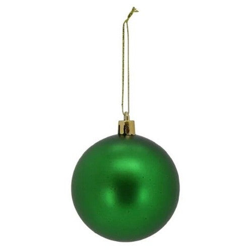 2.75 Inch Green 8 Piece Ornament Set