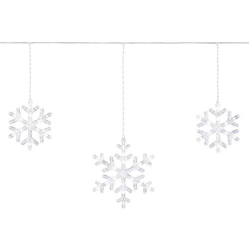 150 Count Cool White Twinkling LED Snowflakes Lights Open Box