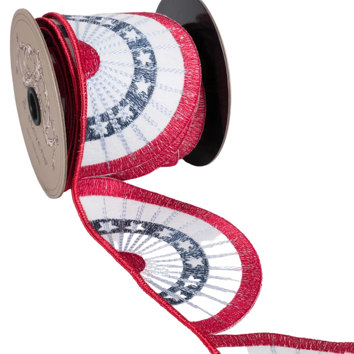 4 Inch By 5 Yard Americana Bunting Felt Embroidered Garland
