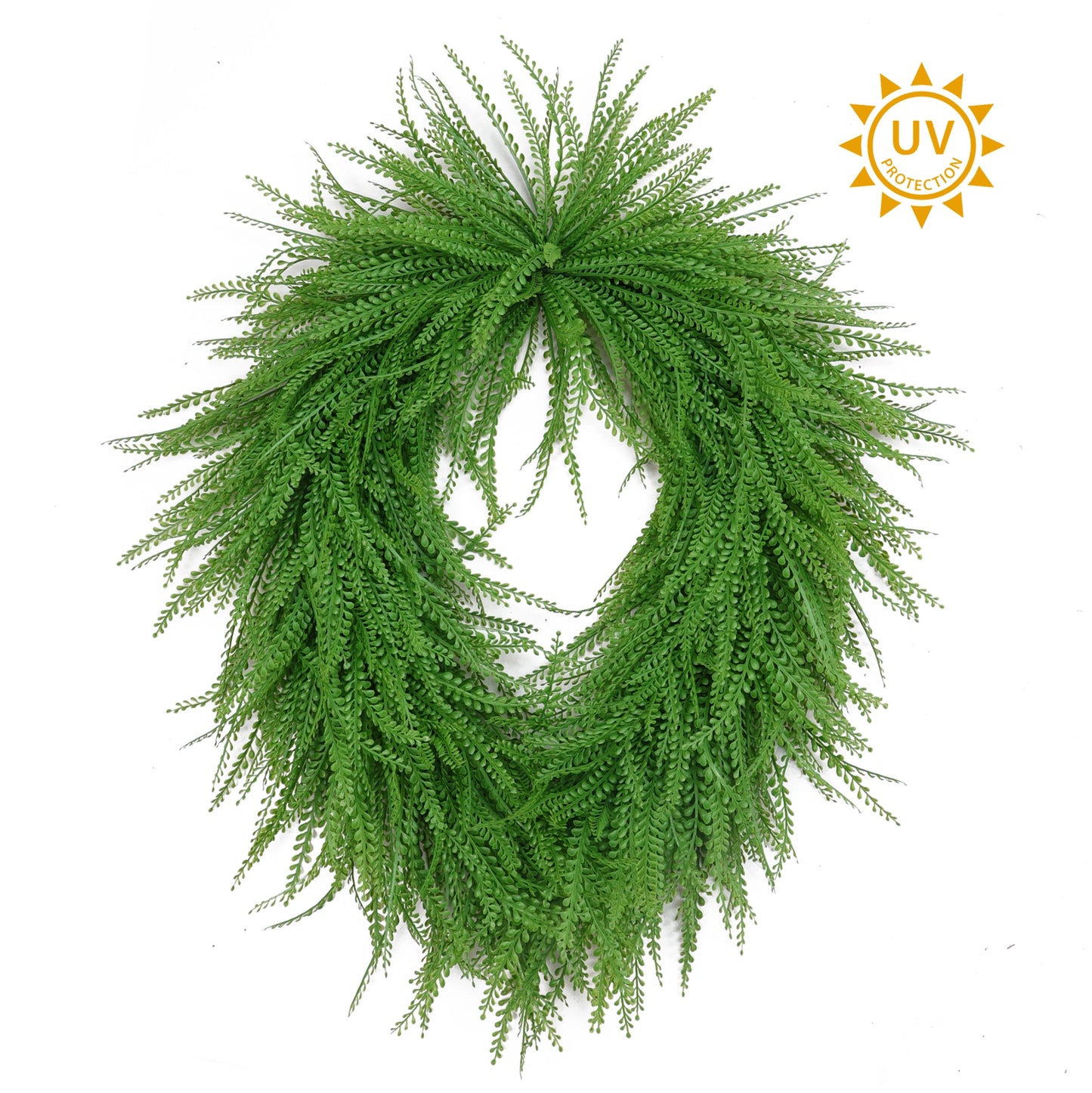 26 Inch Oval Bead Grass Wreath