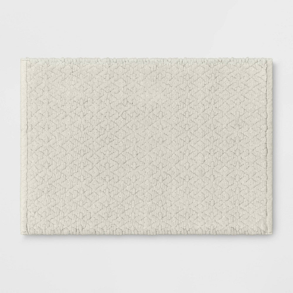 Threshold Cream Woven Chenille Bath Rug