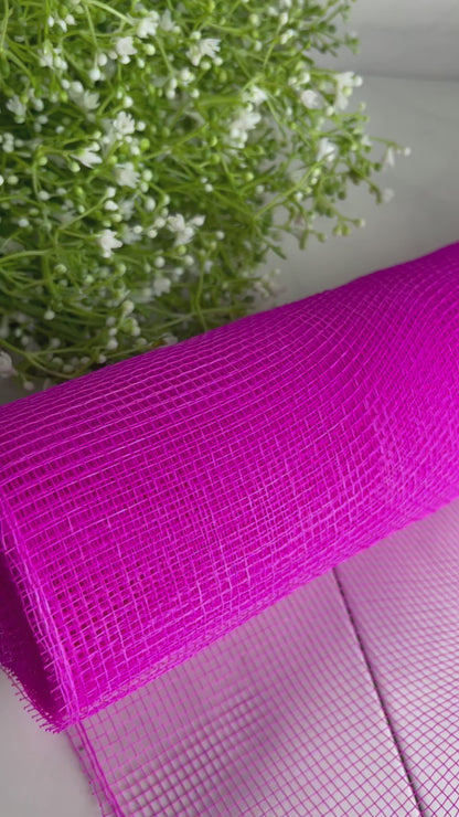 20 Inch by 10 Yards Designer Netting Smooth Hot Pink