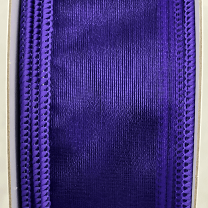 1.5 Inch x 50 YDS Sheer Purple Ribbon