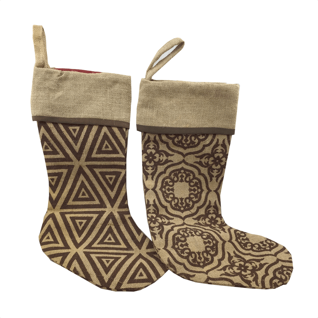 Burlap Stocking 2 Styles