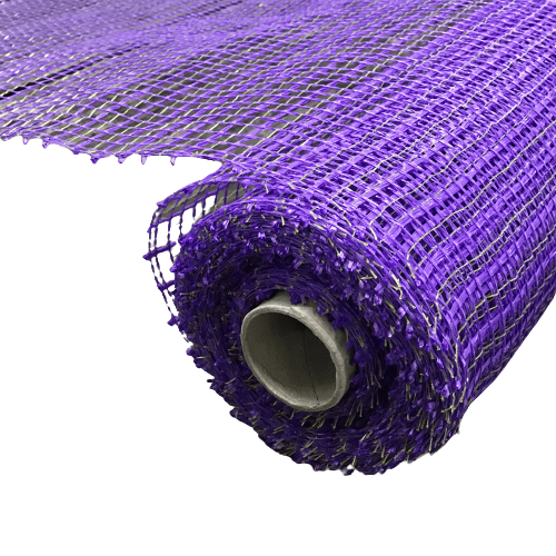 20 Inch by 10 Yards Designer Netting Basket Weave Purple